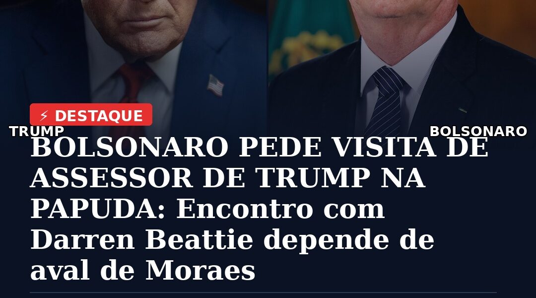 BOLSONARO PEDE VISITA DE ASSESSOR DE TRUMP NA PAPUDA: Encontro com Darren Beattie depende de aval de Moraes